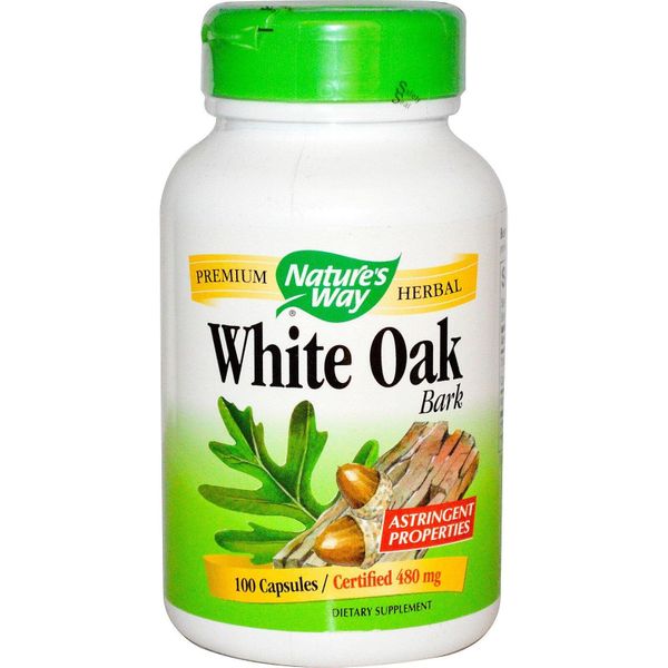 

Кора белого дуба White Oak Bark Nature's Way 480 мг 100 капсул (NW017)