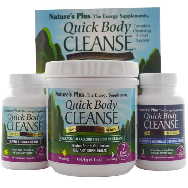 

Быстрая очистка организма Quick body Cleanse Nature's Plus программа на 7 дней из 3 частей (NP121)