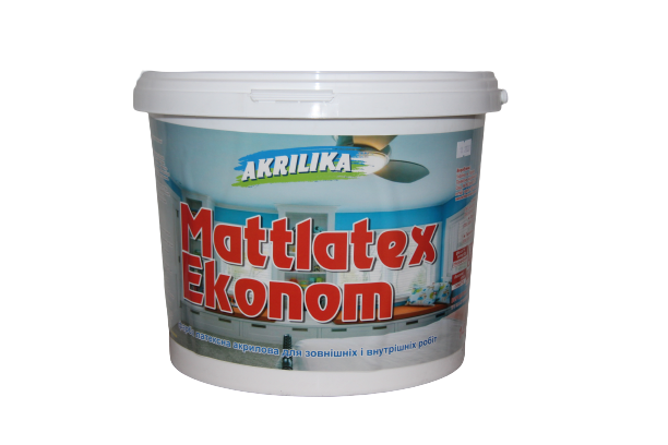 

Водоэмульсионная латексная краска Mattlatex Econom Akrilika 14 кг