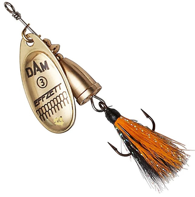 

Блесна-вертушка с бородкой DAM Effzett Executor 11 гр Reflex gold