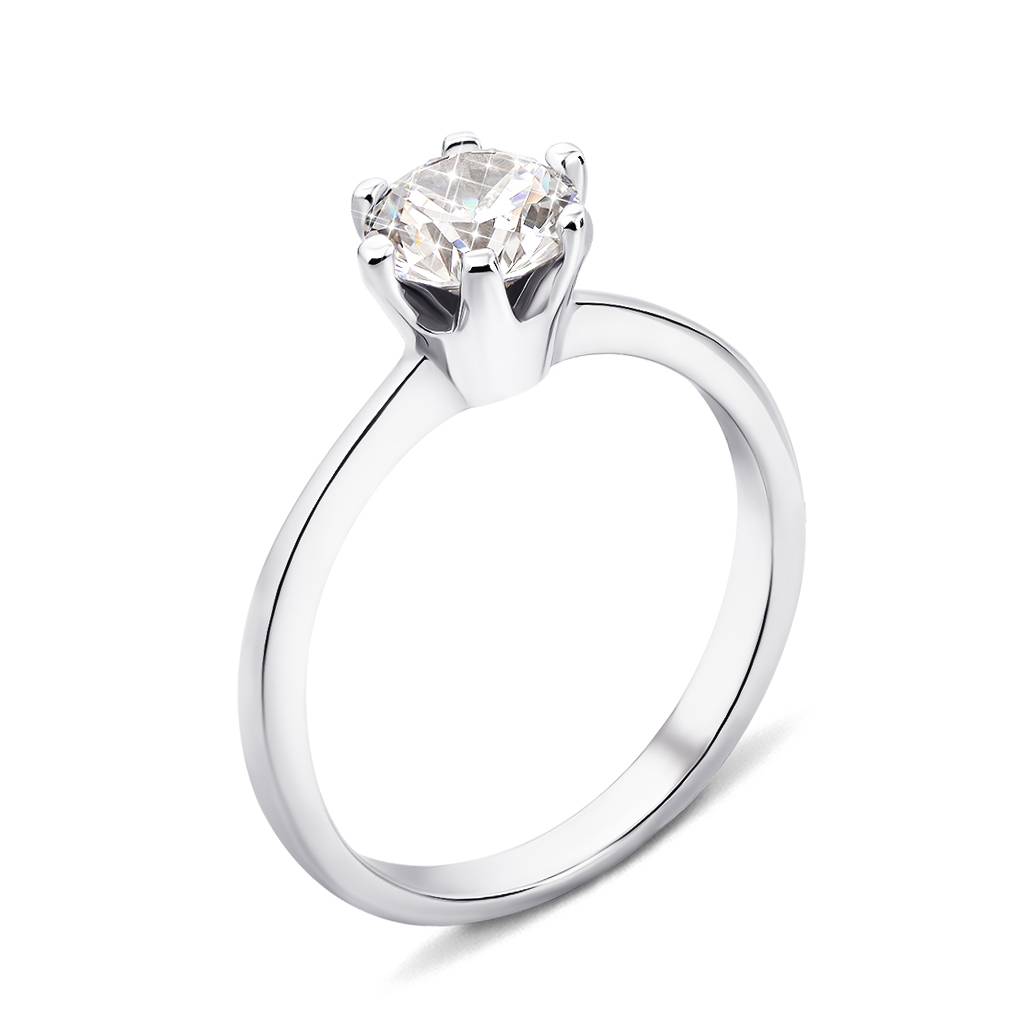 

Серебряное кольцо с фианитом 000133763 16.5 размера