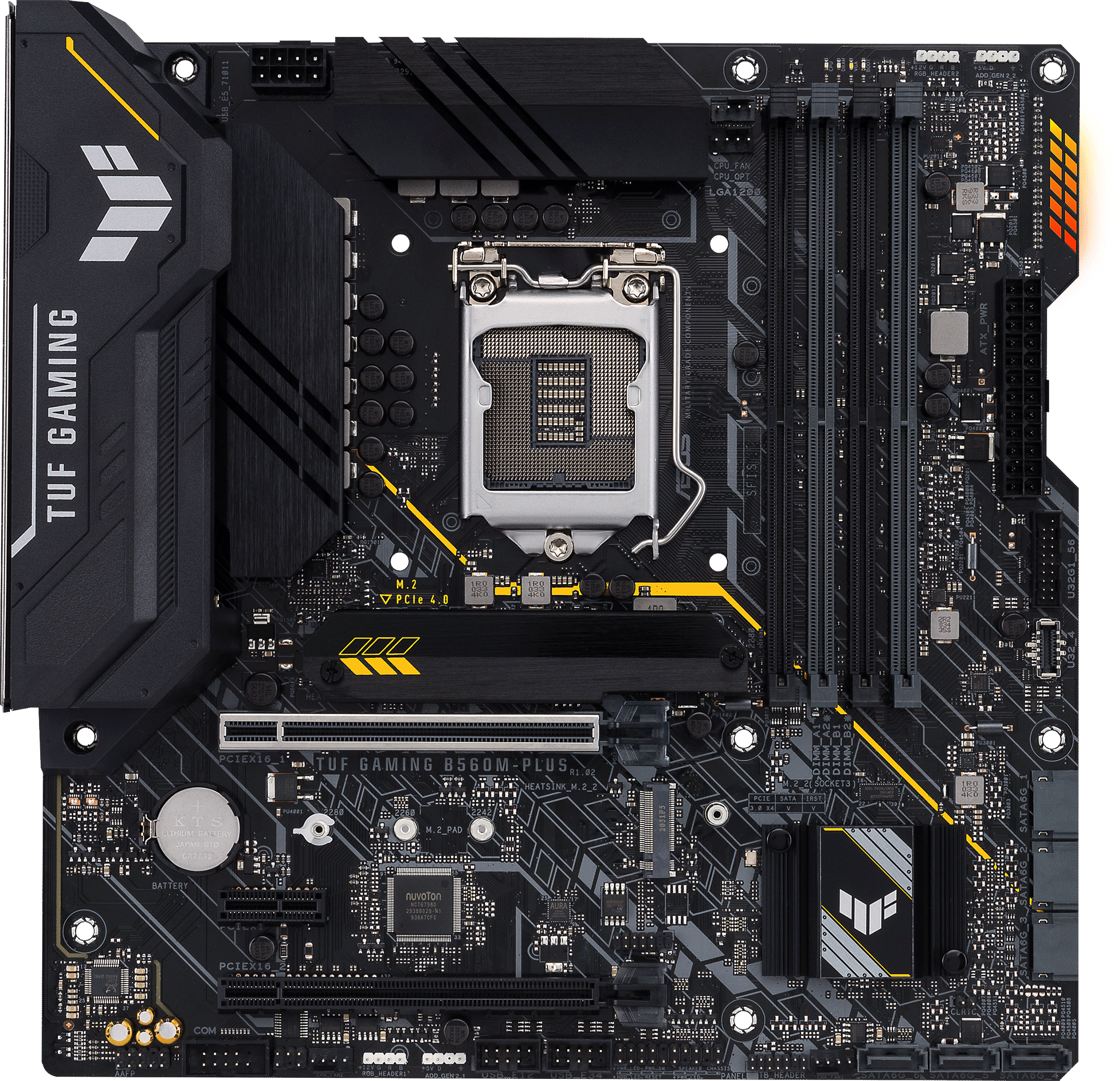 Материнська плата Asus TUF Gaming B560M-Plus (s1200, Intel B560, PCI-Ex16)