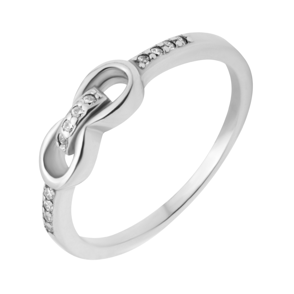 

Серебряное кольцо с фианитами 000118429 16.5 размера