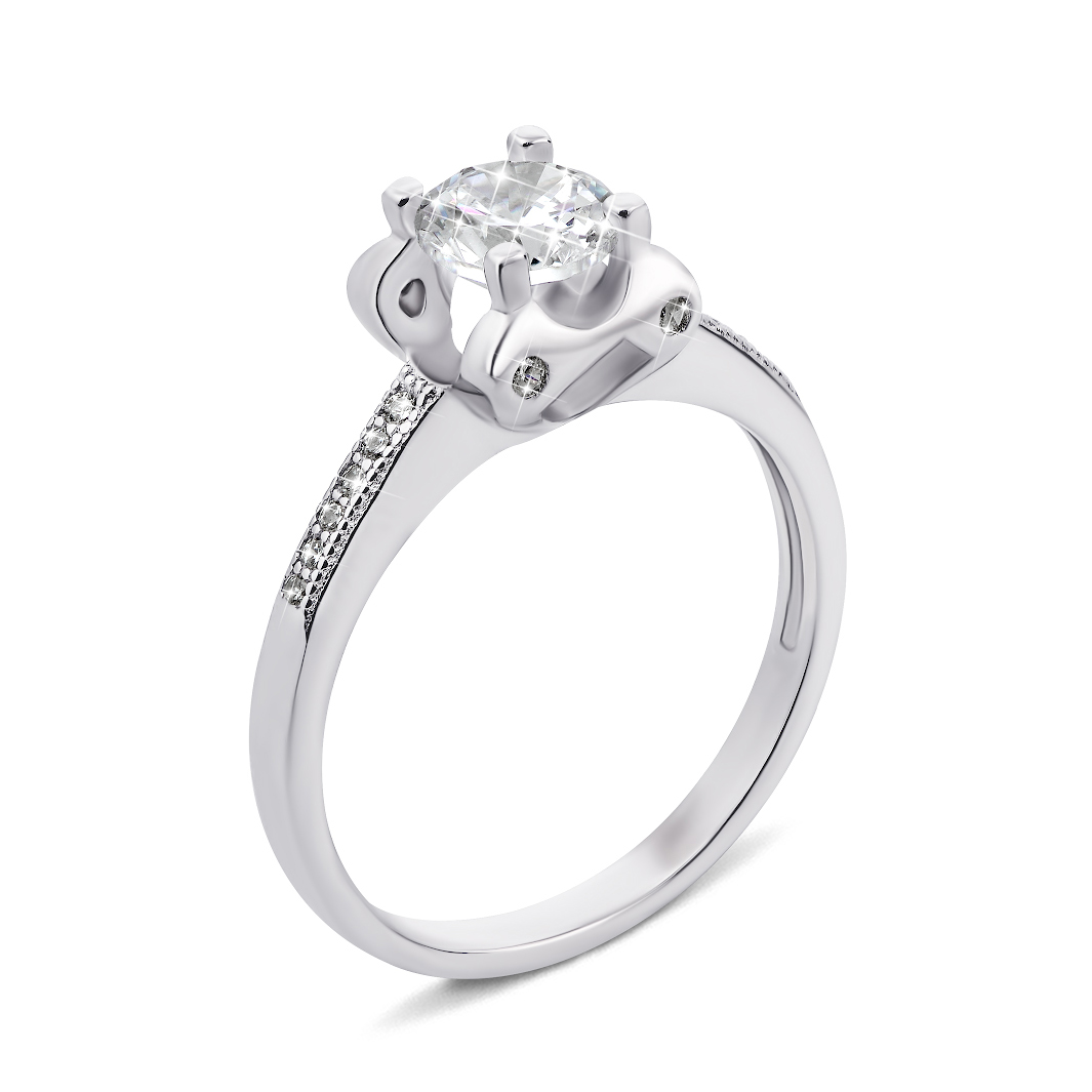 

Серебряное кольцо с фианитами 000134315 16.5 размера