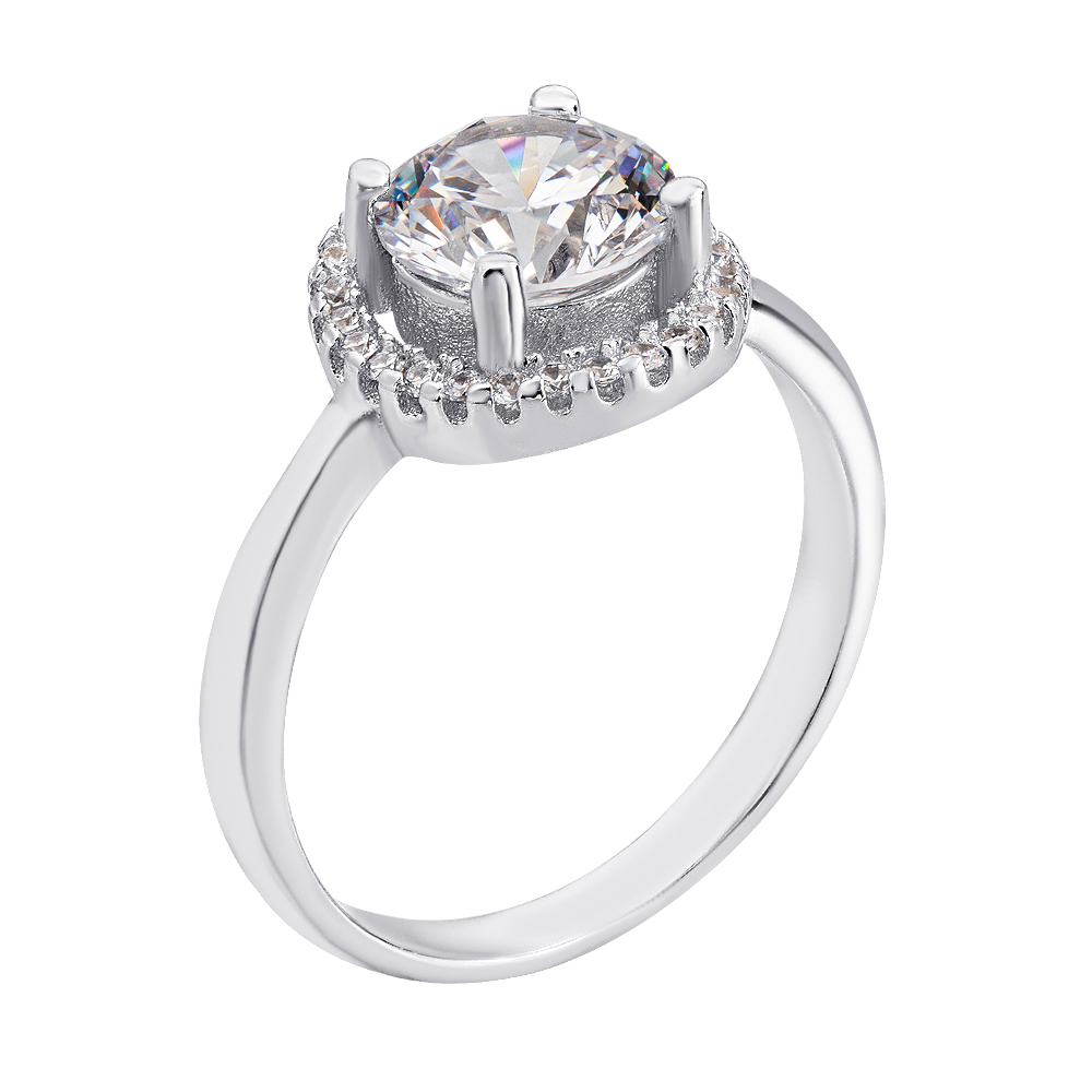 

Серебряное кольцо с фианитами 000134423 16.5 размера