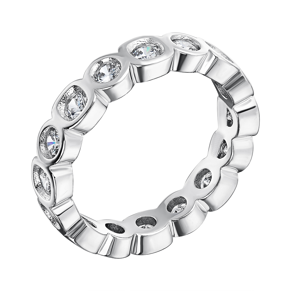 

Серебряное кольцо с фианитами 000137415 17.5 размера