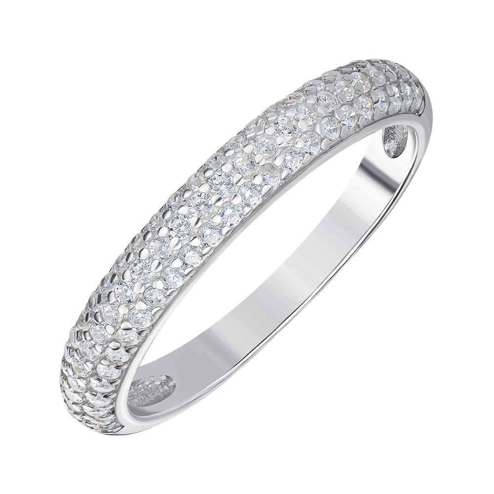 

Серебряное кольцо с фианитами 000144042 16 размера