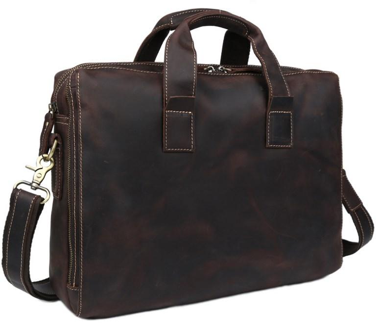 

Мужская кожаная сумка Tiding Bag 7167R