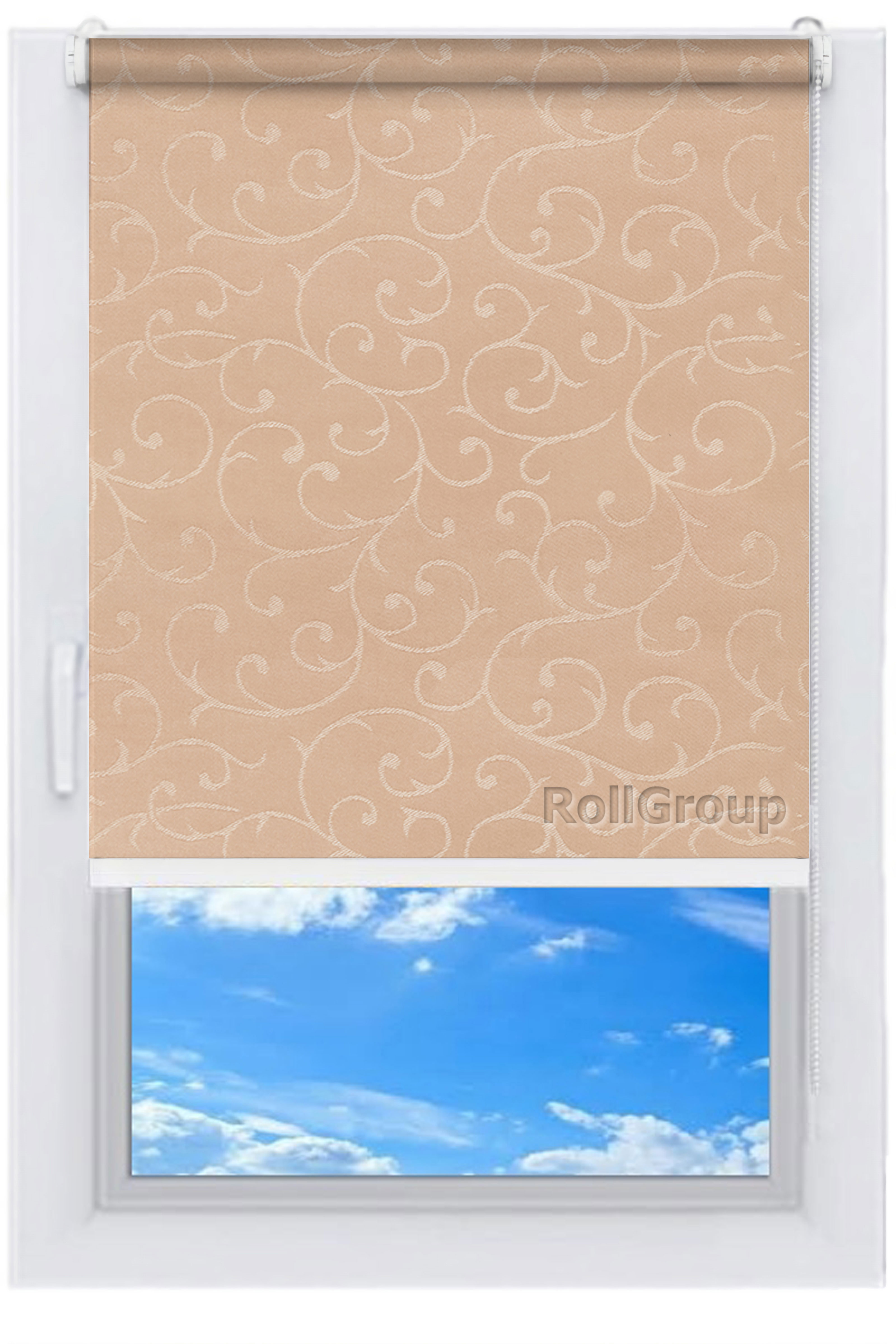 

Ролета тканевая Roll Group Акант 150х165 Бежевый 1839