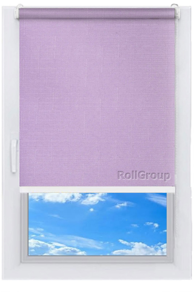 

Ролета тканевая Roll Group Лен 140х165 Сиреневый 7438