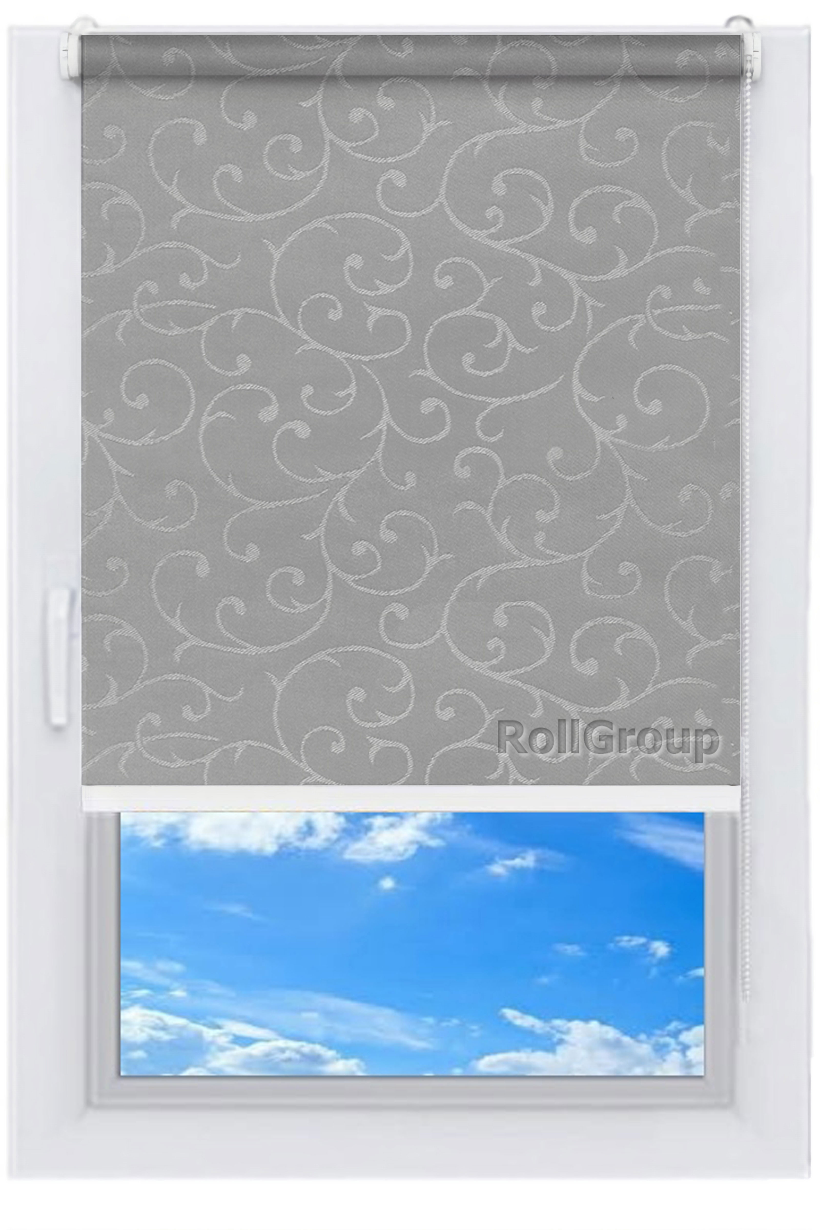 

Ролета тканевая Roll Group Акант 150х165 Серый 2267