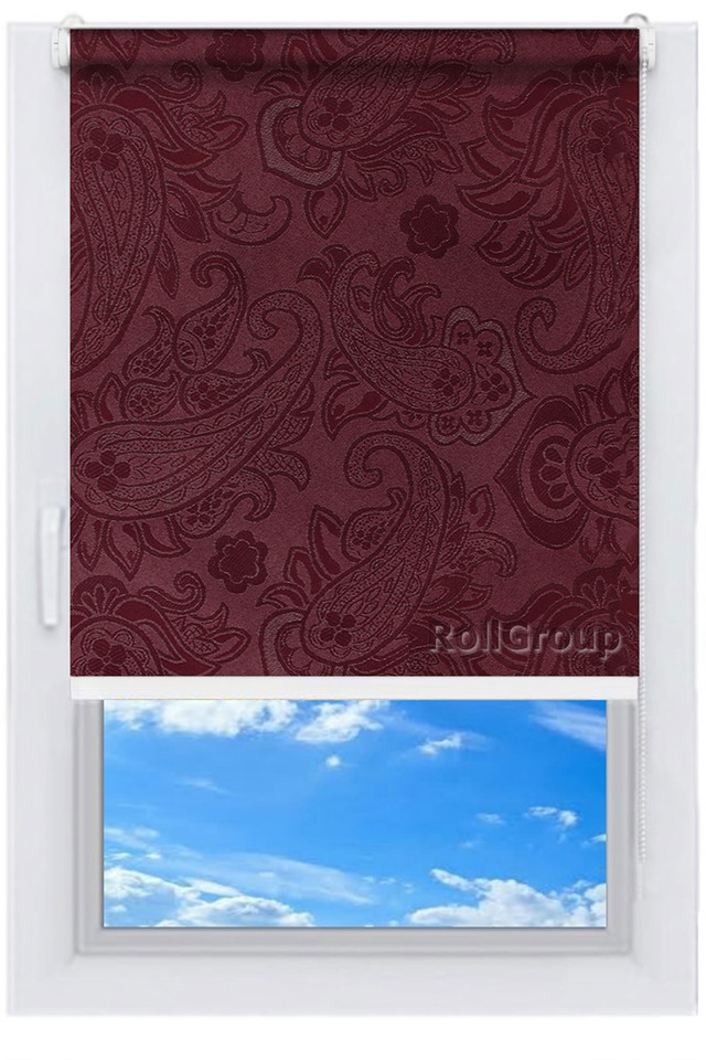 

Ролета тканевая Roll Group Бали 150х165 Бордовый 2282