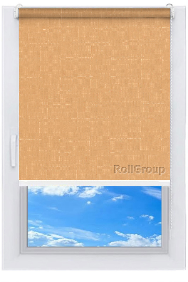 

Ролета тканевая Roll Group Лен 125х165 Абрикос 2071