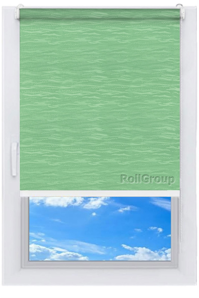 

Ролета тканевая Roll Group Лазурь 140х165 Салатовый 2073
