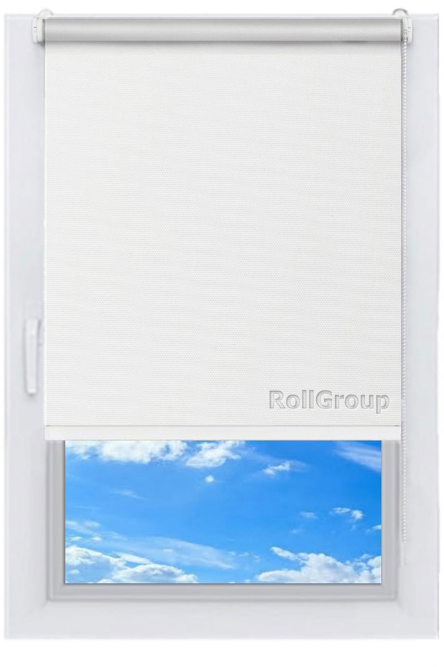 

Ролета тканевая Roll Group Амели 140х165 Белый 0010