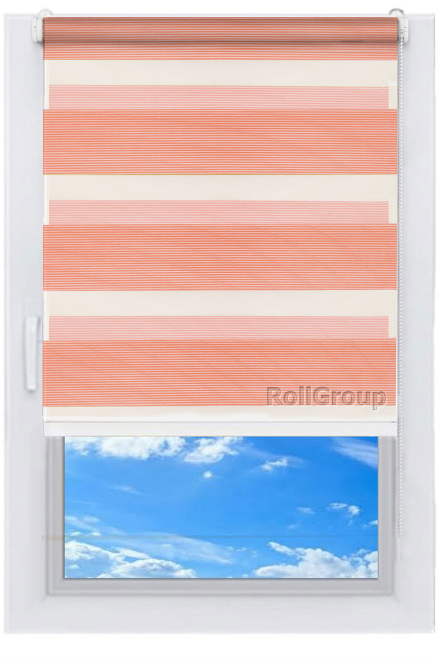 

Ролета тканевая Roll Group День-ночь 70х165 Розовый 604