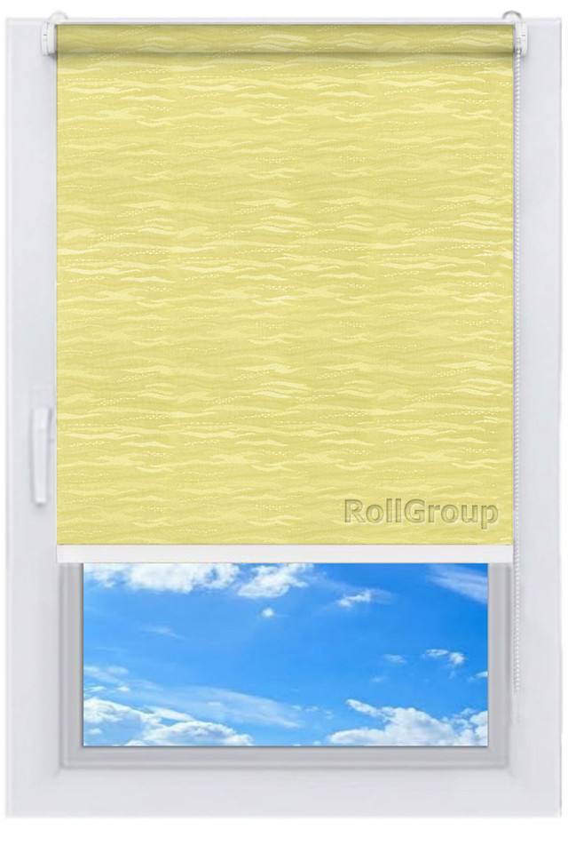 

Ролета тканевая Roll Group Лазурь 150х165 Желтый 2072