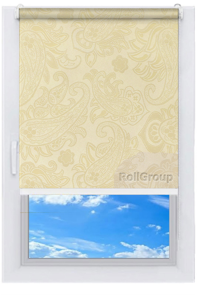 

Ролета тканевая Roll Group Бали 150х165 Слоновая кость 2236