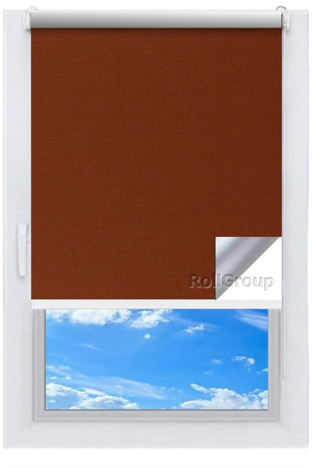 

Ролета тканевая Roll Group Амели Blackout 100х165 см Коричневый