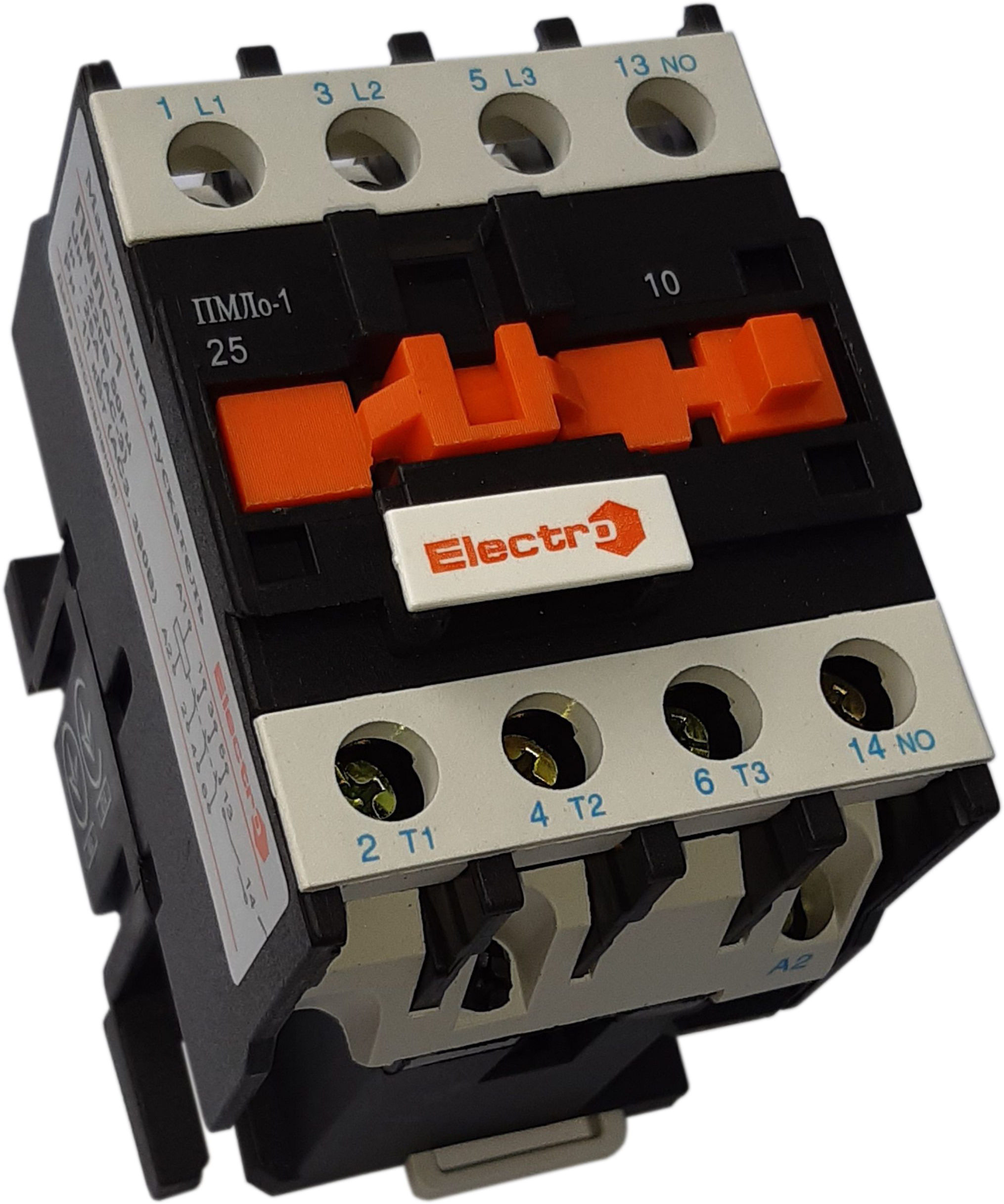 

Контактор ElectrO ПМЛо-1-25 25А котушка 230В АС3 1NO