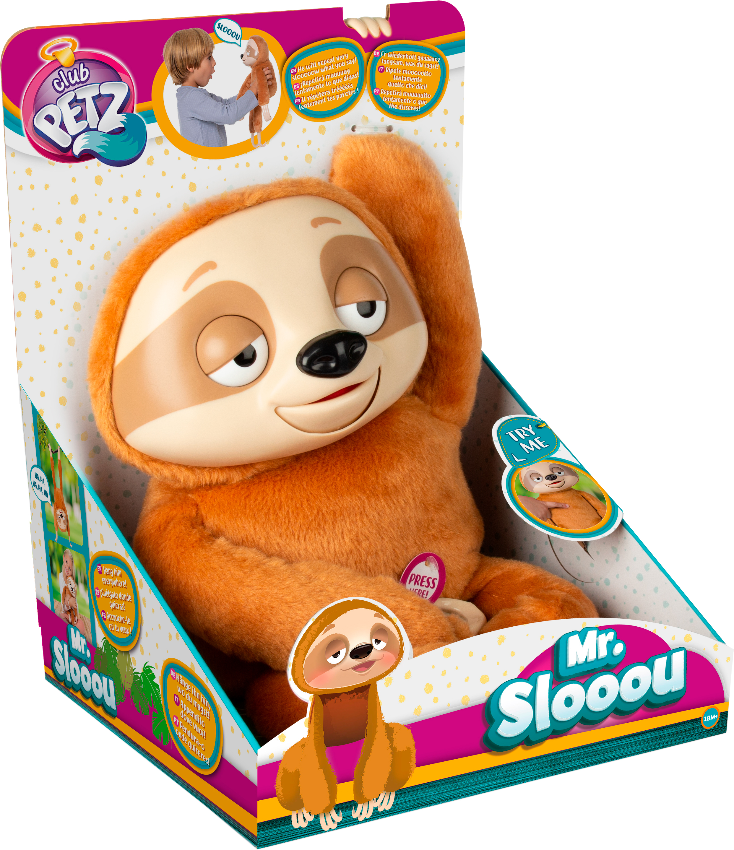 

Интерактивная игрушка IMC Toys Ленивец Мистер Слу (90101) (8421134090101)