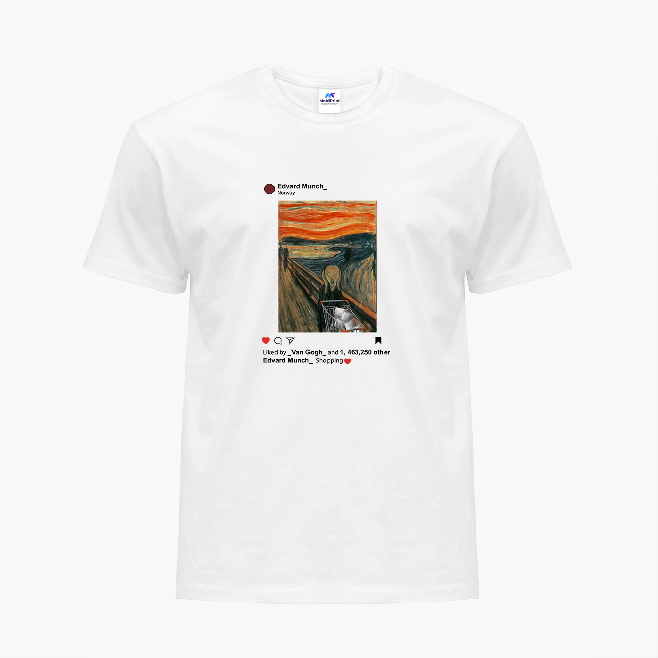 

Футболка женская Эдвард Мунк Карантин (Edvard Munch Quarantine) (8976-1418) XXL Белая