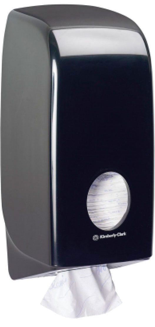 

Диспенсер для туалетной бумаги KIMBERLY CLARK PROFESSIONAL Aquarius в пачках (7172) черный