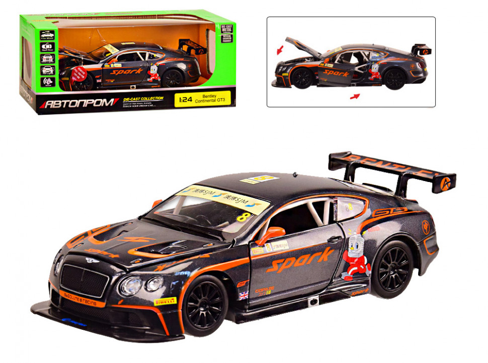 

Машина металлическая АВТОПРОМ 68267A Bentley Continental GT3 Concep