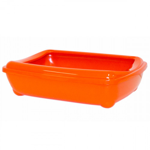 

Туалет Moderna Mini Arist-O-Tray для кошек, с бортиком, оранжевый, 50 х 38 х 14 см