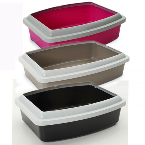 

Туалет с бортом Savic Oval Tray+Rim для кошек, овал, 56 х 43,5 х 14,5 см