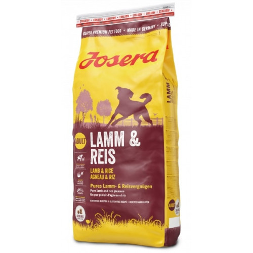 

Сухой корм Josera Adult Lamm & Reis для взрослых собак, с мясом ягненка, 15 кг