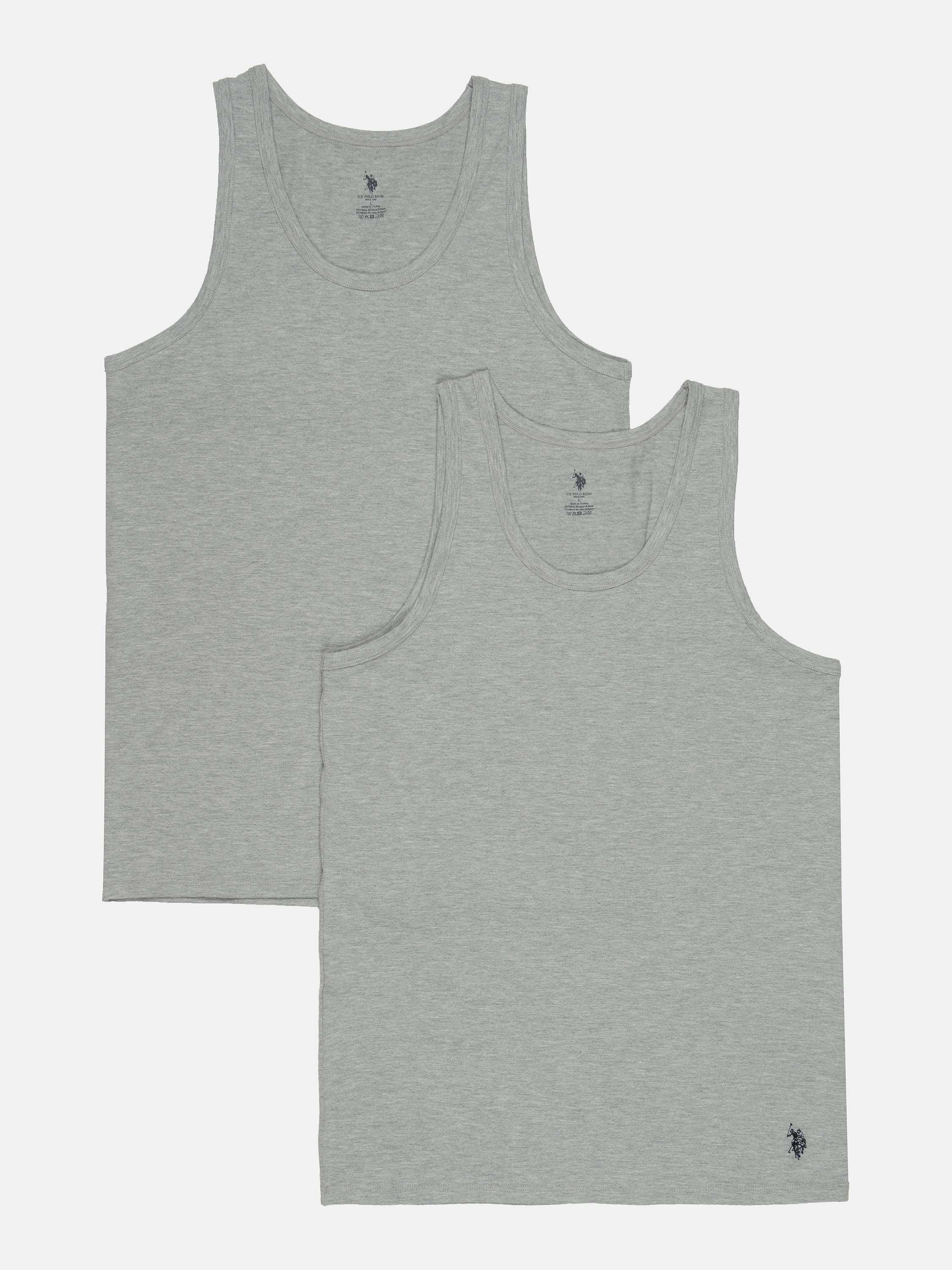

Майка U.S. Polo Assn 80189 Xxl 2 шт Grey/Melange