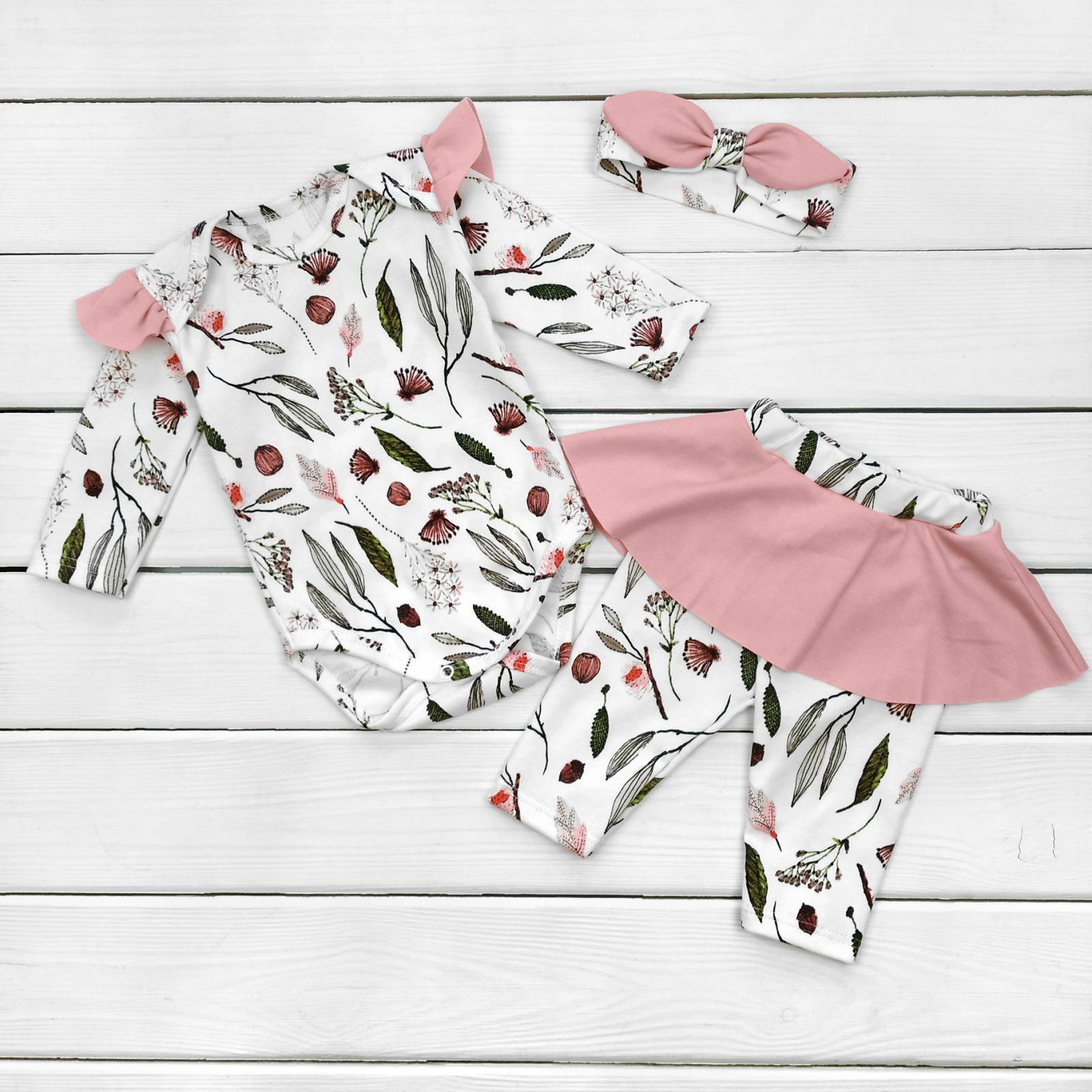 

Комплект Malena из трех предметов botanic 80 см розовый