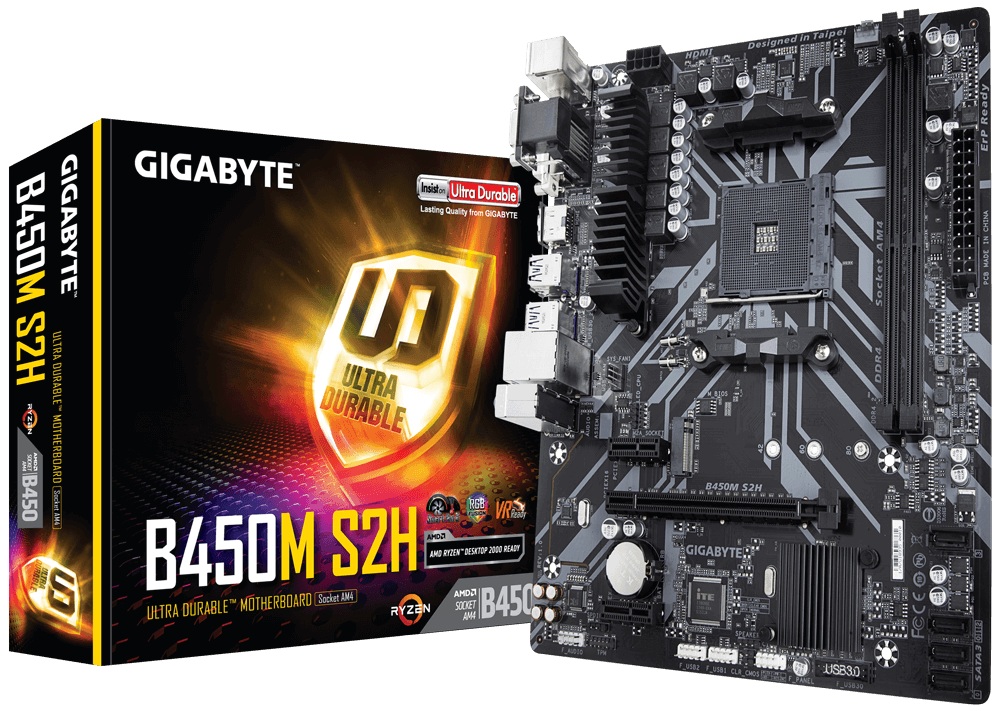 

Материнская плата Gigabyte B450M S2H Socket AM4