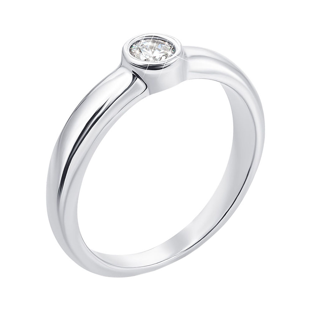 

Серебряное кольцо с цирконием 000131862 17 размера