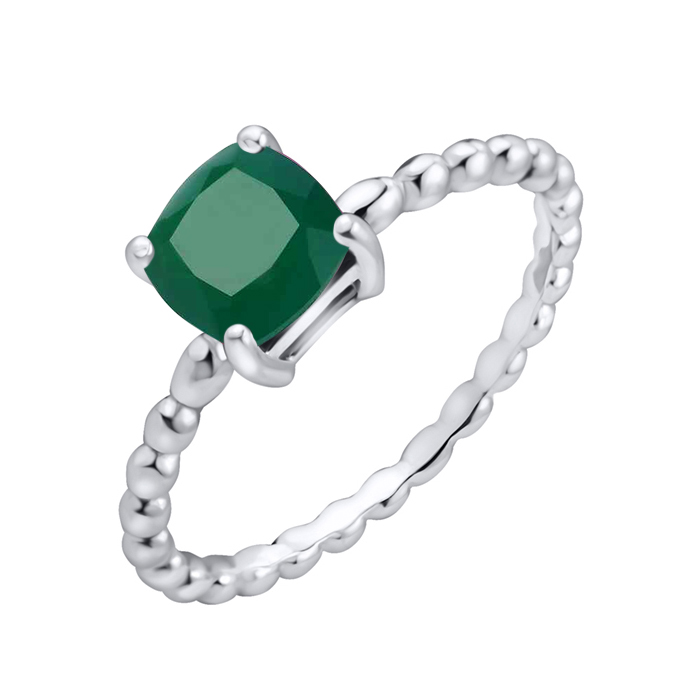 

Серебряное кольцо с агатом 000135856 16 размера
