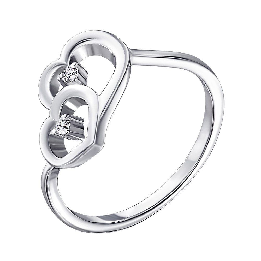 

Серебряное кольцо с фианитами 000141185 16 размера