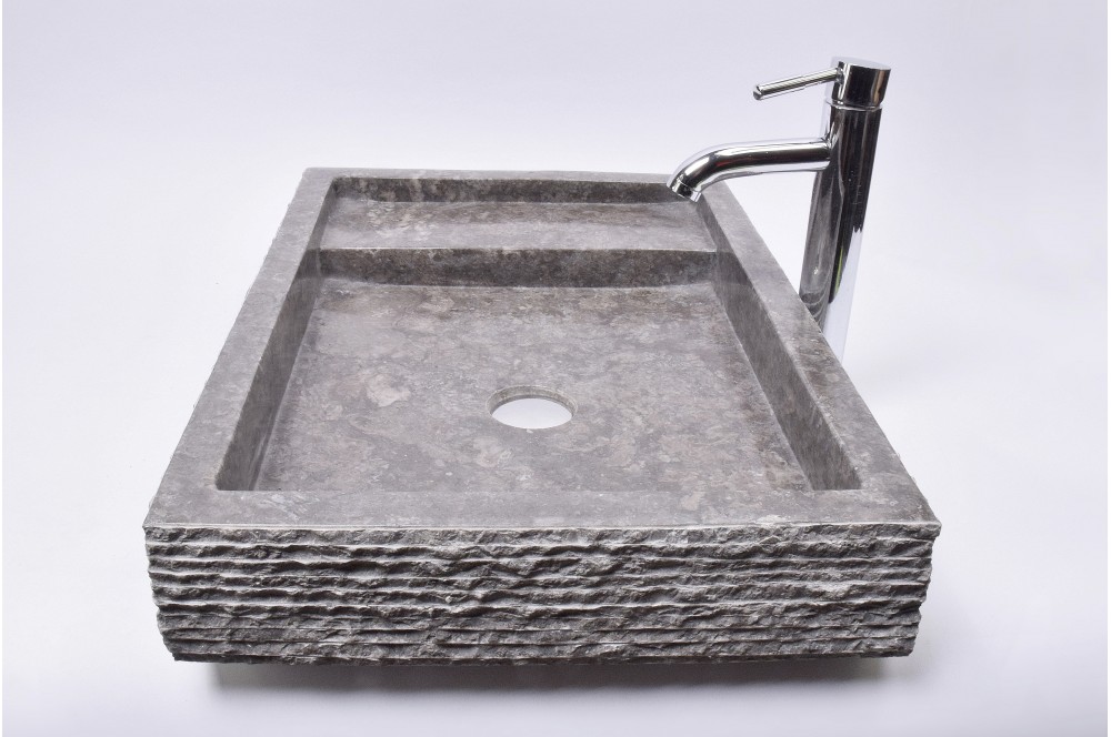 

Умивальник з каменю GREY Industar s27-161-6 60 х 42 см Прямокутний