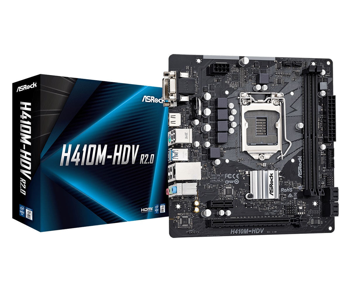 

Материнская плата ASRock H410M-HDV R2.0 Socket 1200