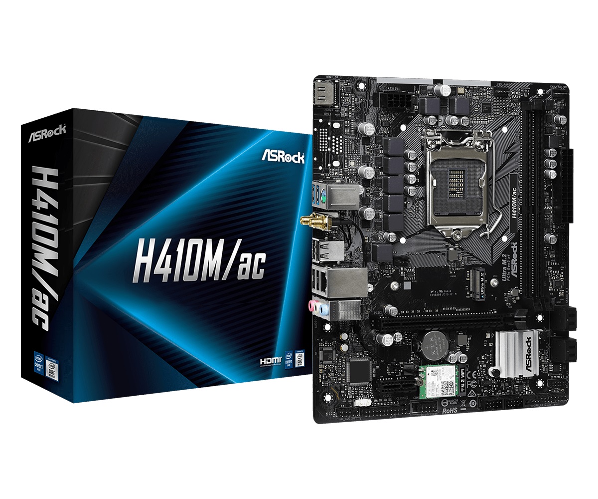

Материнская плата ASRock H410M/ac Socket 1200