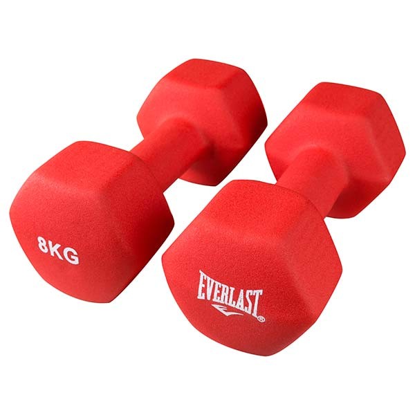 

Гантели Everlast, 8 кг х 2 шт, красный
