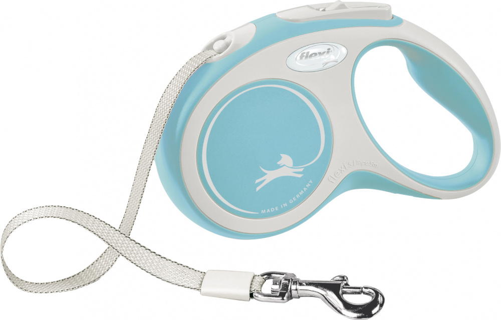 

Поводок рулетка Flexi New COMFORT S 5м до 15кг голубой (TX-213404)