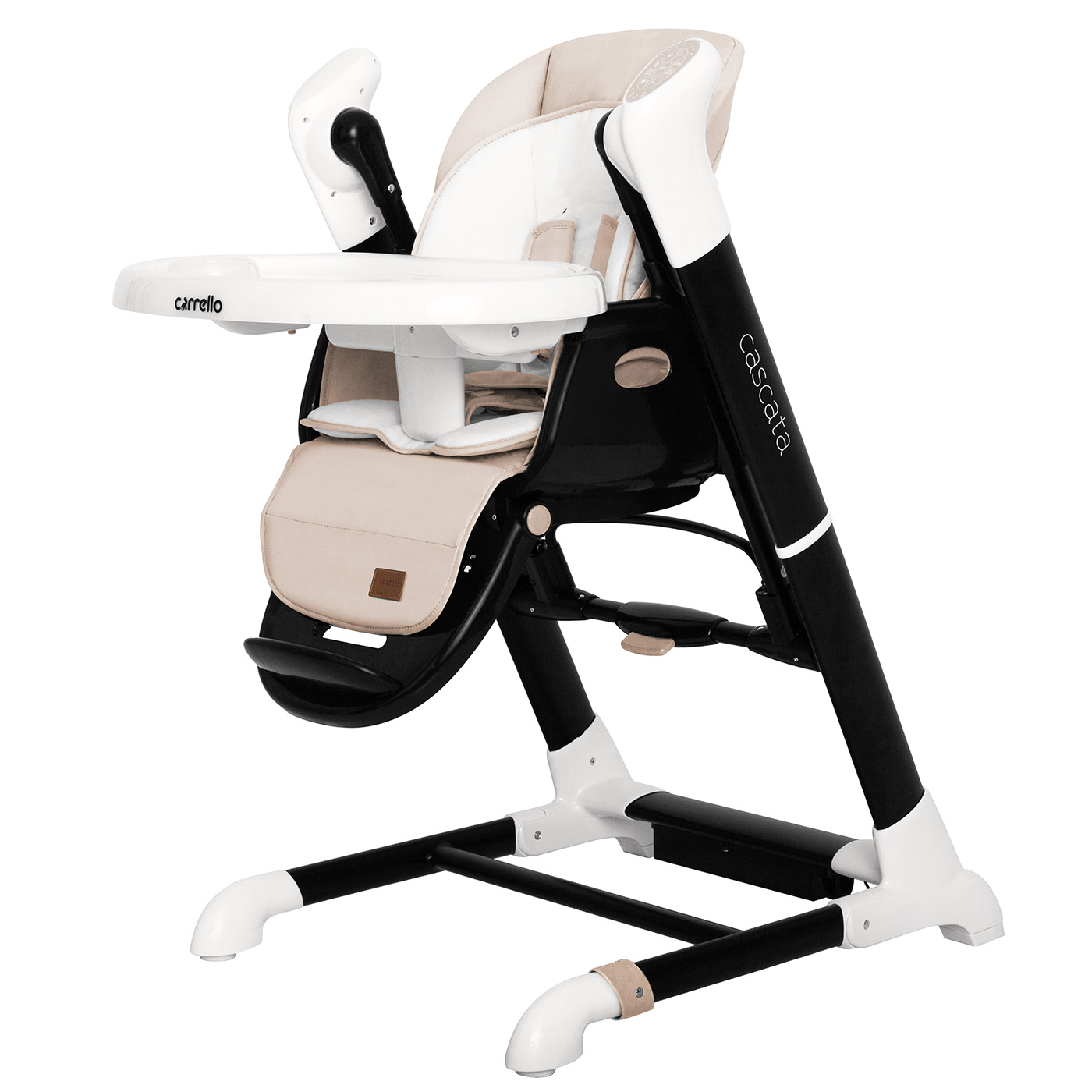 

Стульчик для кормления + шезлонг CARRELLO Cascata CRL-10303/1 Cream Beige с музыкальным модулем и функцией качания + дуга с игрушками