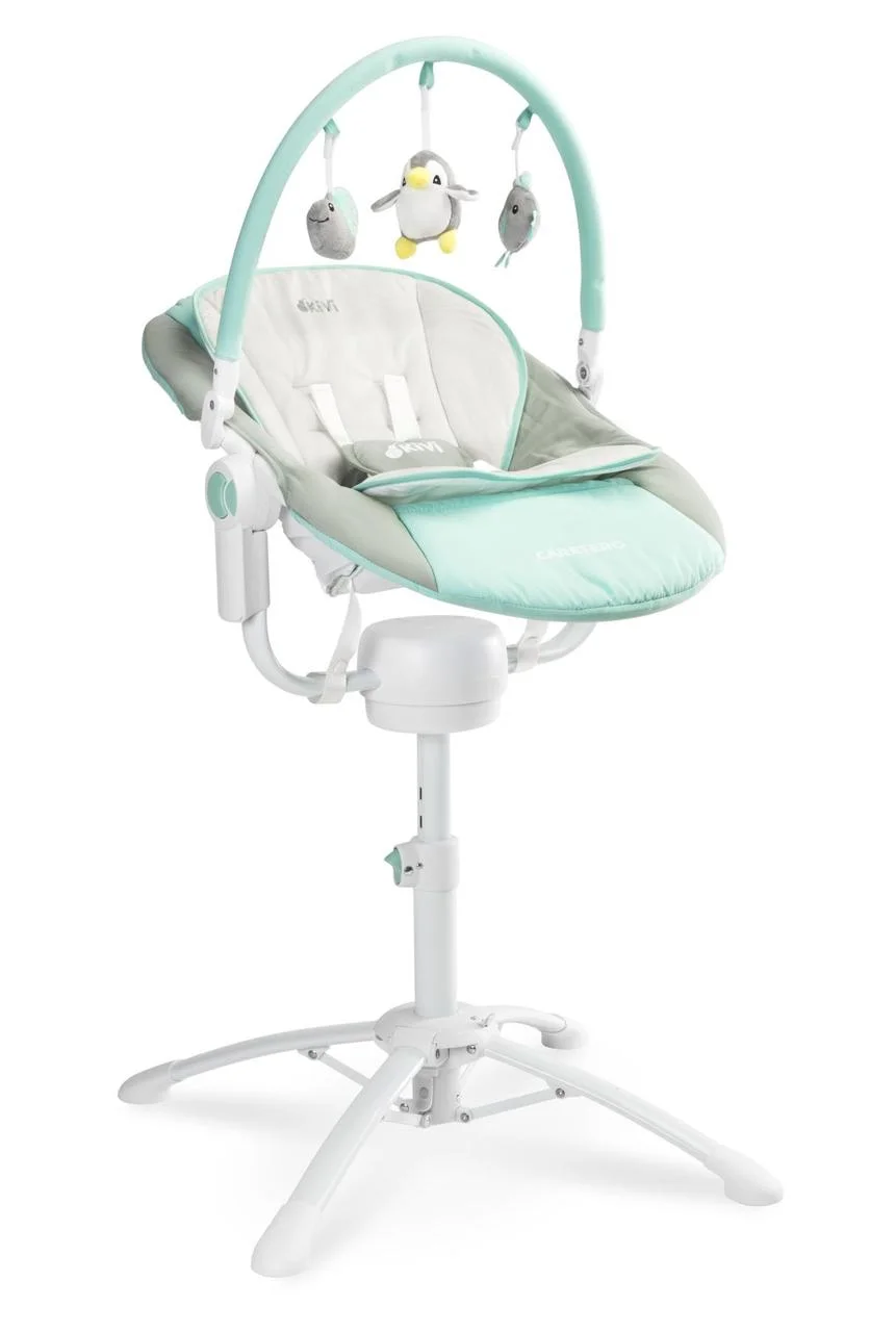 

Кресло-качалка + шезлонг Caretero Kivi 3 в 1 Blue с пультом ДУ и механизмом качания + вибрация, мелодии и таймер