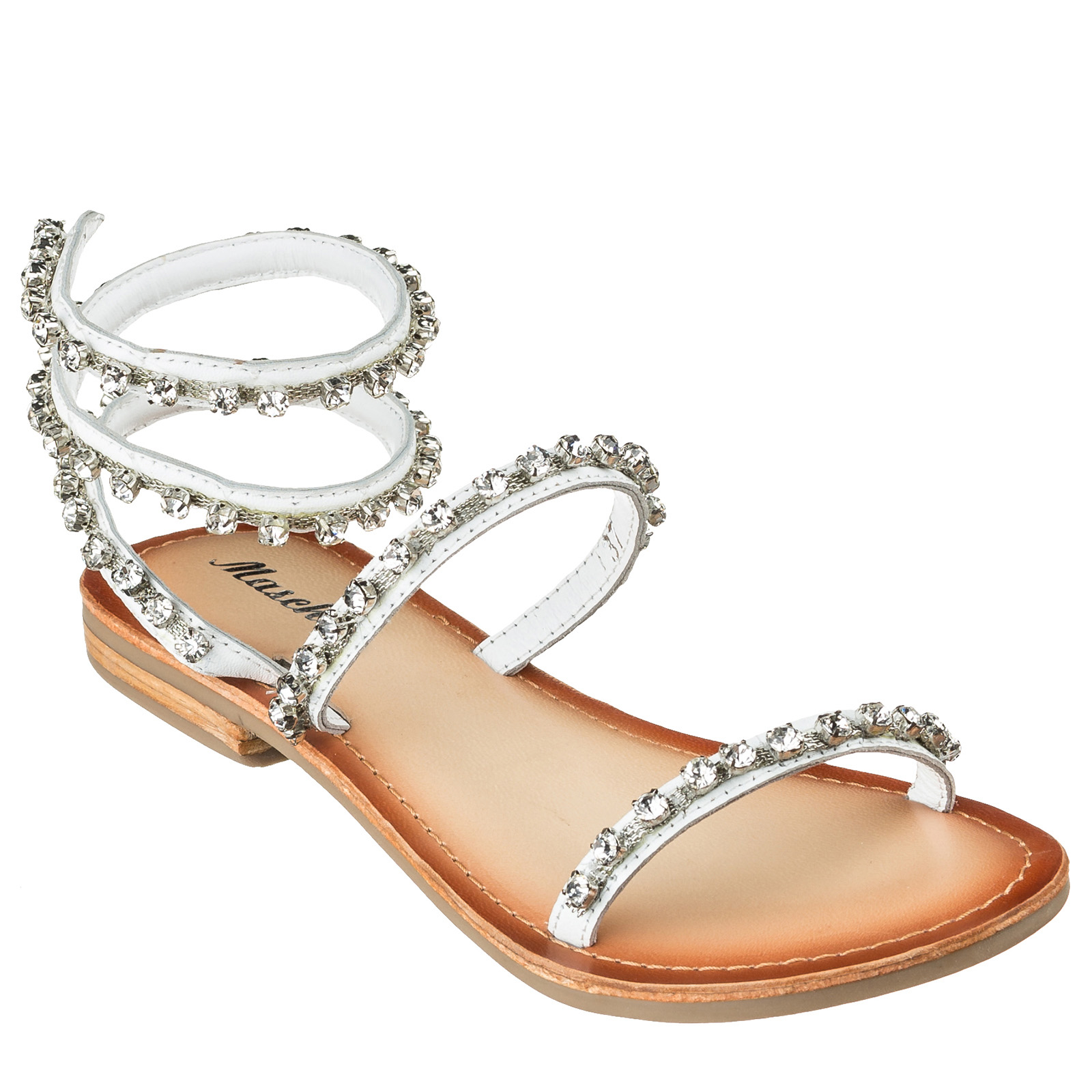 

Сандалии женские Mascha Маша-17416 GUMMY Pelle Bianca-ж-181 36 Ар.91844936