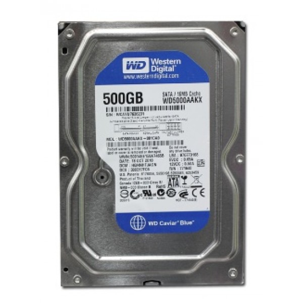 

HDD SATA 500GB WD Blue 7200rpm 16MB (WD5000AAKX)