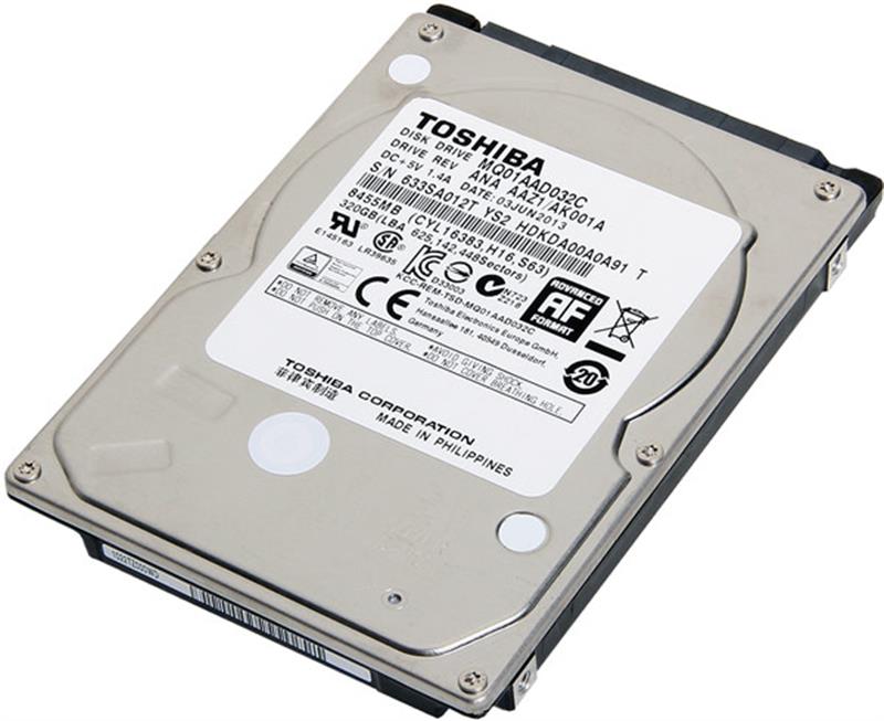 

HDD SATA 320GB Toshiba 4200rpm 8MB (MQ01AAD032C)