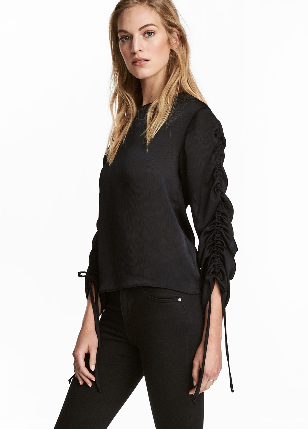 

Блуза H&M повсякденна 36 чорний 0820RBHM0064