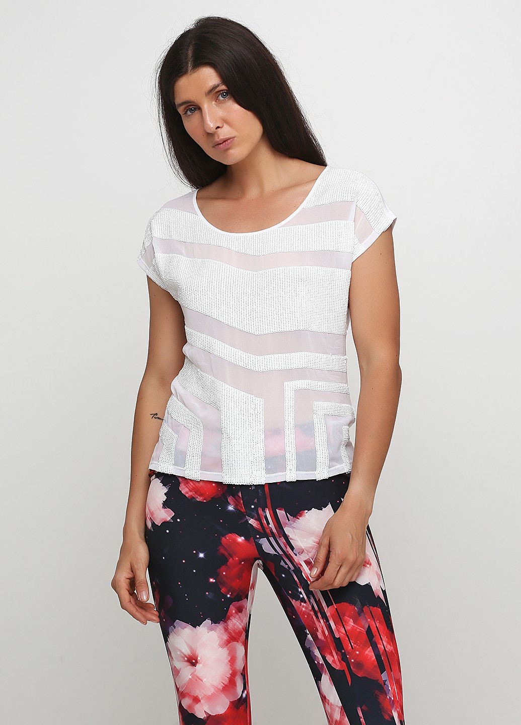 

Блуза Guess By Marciano повсякденна 40 білий GS0620BL0014