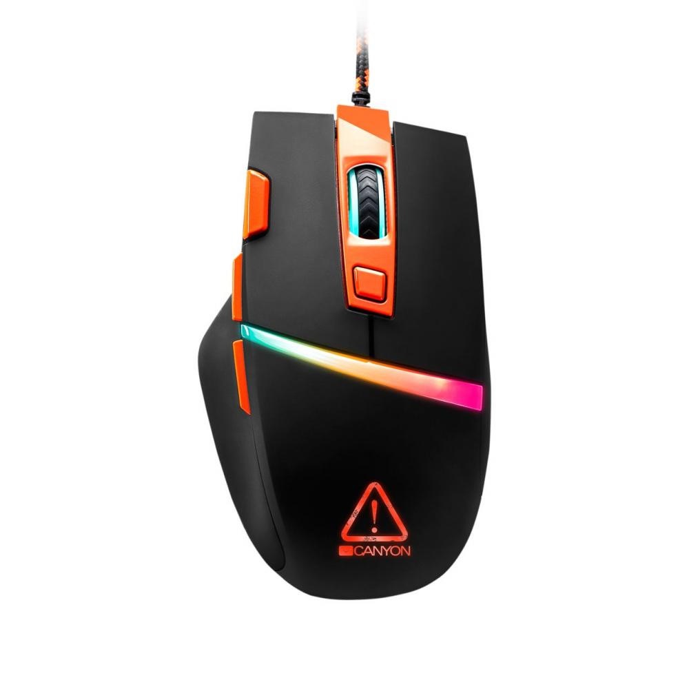 

Мишь Canyon Sulaco CND-SGM04RGB Black/Orange USB (CND-SGM04RGB)
